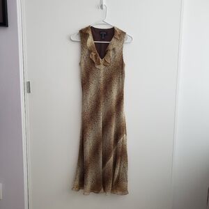 JNY Leopard Print Sleeveless Dress Size 6P